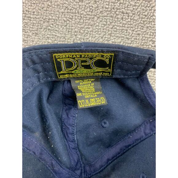 DPC Dorfman Pacific Hat Men One Size Navy Newport Rhode Island Anchor Embroidery - Picture 3 of 7